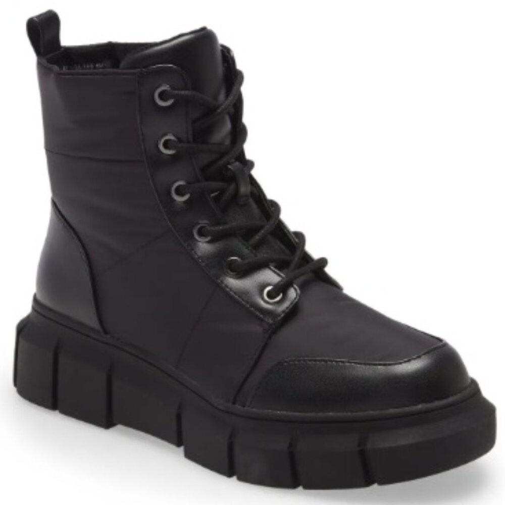 NWT BP Noa Quilted Lug Sole Lace-Up Boot